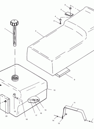 SEAT and GAS TANK - S01SU4BS (4961576157A004)