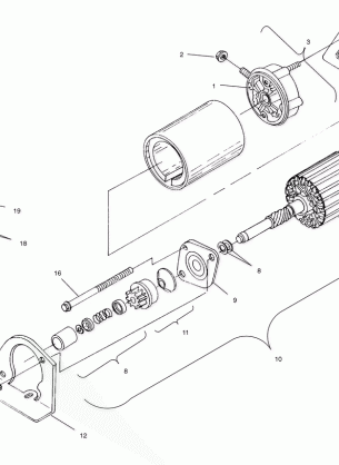 STARTING MOTOR - S01SU4BS (4961576157C014)