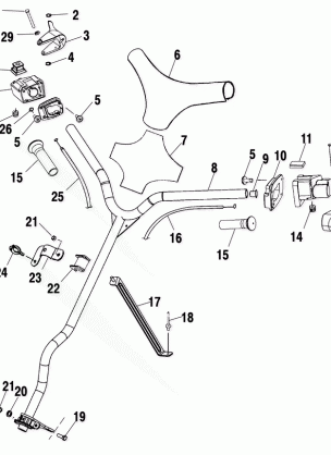 HANDLEBAR and CONTROLS - S01WB1AS (4961266126A009)