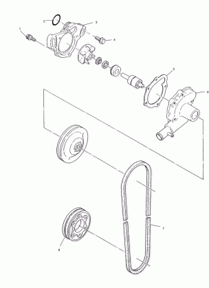 WATER PUMP - S01NB4BS (4960876087C006)