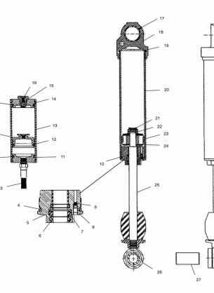 REAR SHOCK - S01ND8BS (4962426242B011)