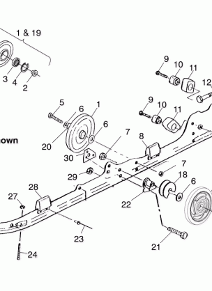 RAIL MOUNTING (SUSPENSION) - S00SD5BS (4953885388b010)