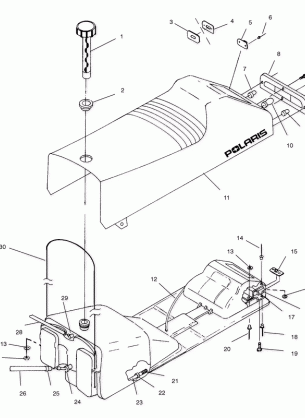 SEAT and GAS TANK - S00SB5BSA (4953975397a006)