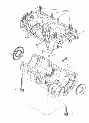 CRANKCASE - S00SD5BS (4953885388c005)