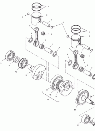 PISTON and CRANKSHAFT - S00SD5BS (4953885388c007)