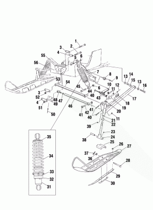 FRONT SUSPENSION and SKI - S00SD5BS (4953885388b001)