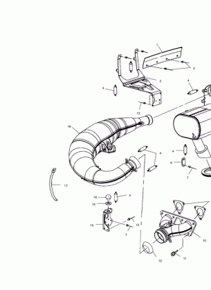 EXHAUST SYSTEM - S00SD7AS (4954085408C002)