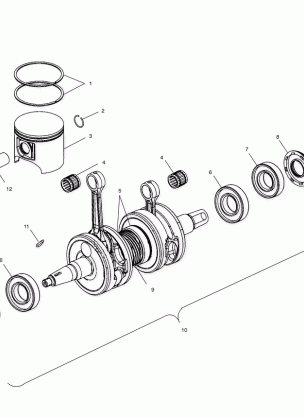 PISTON and CRANKSHAFT - S00SP5CS (4954035403c011)