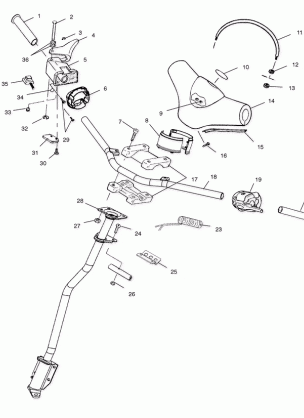 STEERING - HANDLEBAR - S00SR6DS (4954125412b005)