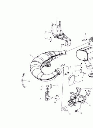 EXHAUST SYSTEM - S00SR6DS (4954125412c002)