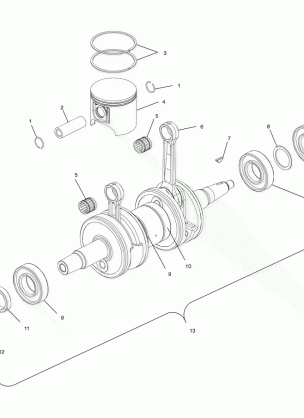 PISTON and CRANKSHAFT - S00SS7AS (4954095409c012)