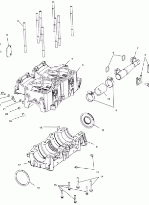 CRANKCASE - S00SS7AS (4954095409c009)