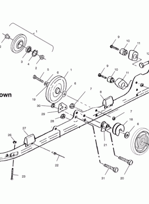 RAIL MOUNTING (SUSPENSION) - S00SS7AS (4954095409c001)