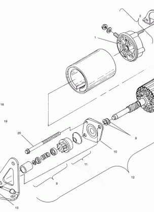 STARTING MOTOR - S00ST6ES (4954135413C009)