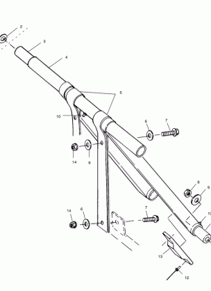 FRONT TORQUE ARM - S00ST6ES (4954135413B014)