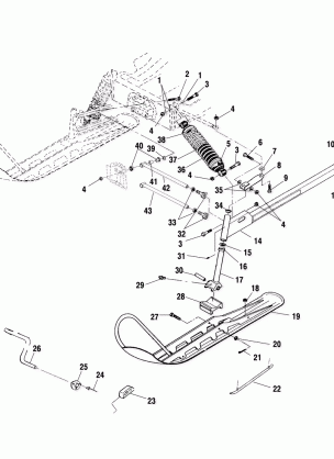 FRONT SUSPENSION and SKI - S00LB4AS (4953895389a013)