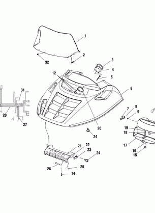 HOOD ASSEMBLY - S00LB4AS (4953895389a009)