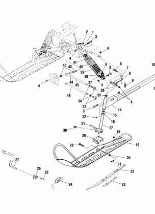 FRONT SUSPENSION and SKI - S00LD3AS (4953535353b001)