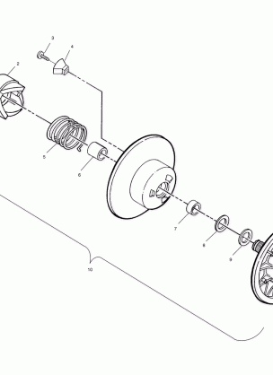 DRIVEN CLUTCH - S00LT3AS (4958075807b010)