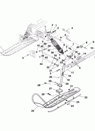 FRONT SUSPENSION and SKI - S00LT3AS (4958075807a013)