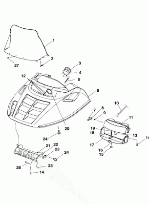 HOOD ASSEMBLY - S00LT3AS (4958075807a009)