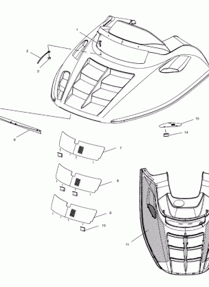 HOOD ASSEMBLY - S00LT3AS (4958075807a010)