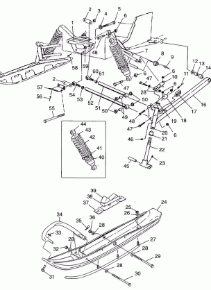 FRONT SUSPENSION and SKI - 099AB6AS (4948394839b005)