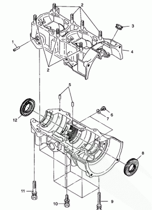 CRANKCASE - 099ER4BS (4948294829c008)