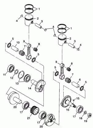 PISTON and CRANKSHAFT - 099ER4BS (4948294829c010)