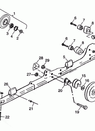 RAIL MOUNTING (SUSPENSION) - 099ER4BS (4948294829b012)