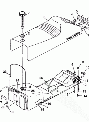 SEAT and GAS TANK - 099ER4BS (4948294829a007)