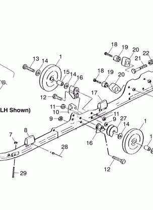 RAIL MOUNTING (SUSPENSION) - 099ET4ESA (4948334833B012)