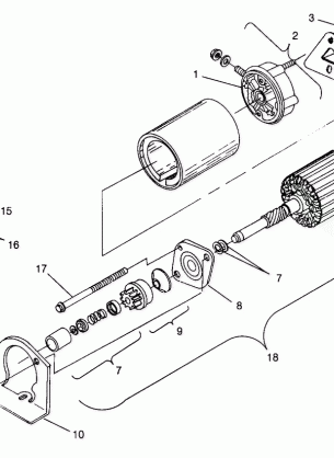 STARTING MOTOR - 099ET4AS (4948334833D001)