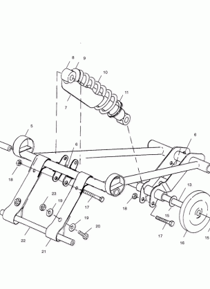 FRONT TORQUE ARM - 099ET4ESA (4948334833B013)