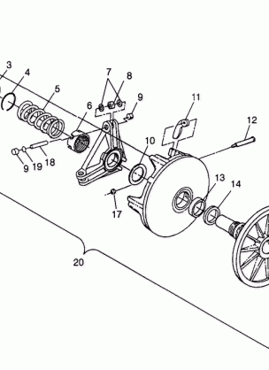 DRIVE CLUTCH - 099ET4ESA (4948334833C002)