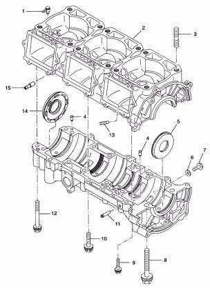 CRANKCASE - 099AB7BS (4948424842c009)