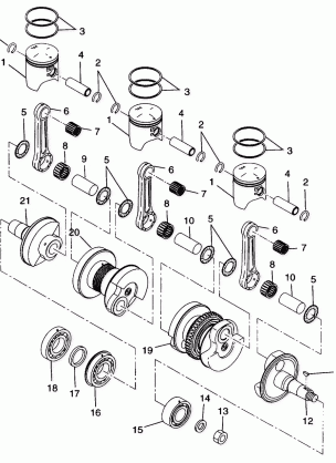 PISTON and CRANKSHAFT - 099AB7BS (4948424842c010)