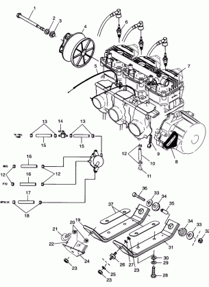 ENGINE MOUNTING - 099AB7BS (4948424842c007)