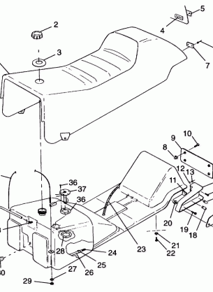 SEAT and GAS TANK - 099AB7BS (4948424842a006)