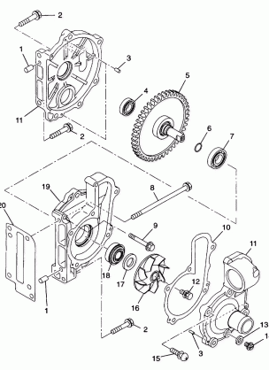 WATER PUMP - 099AB7BS (4948424842c014)