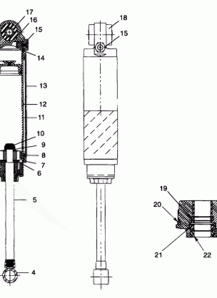 FOX SHOCK - REAR TRACK - 099SB5AS (4950155015c001)