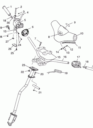 STEERING - HANDLEBAR - 099SP7AS (4948504850b007)