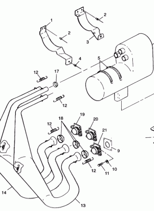 EXHAUST SYSTEM - 099AB8AS (4948434843c005)