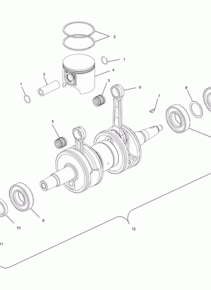 PISTON and CRANKSHAFT - E99SS6DU (4948484848c014)