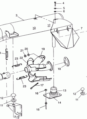 EXHAUST SYSTEM - 099ST4DS (4950445044c001)