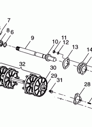 DRIVESHAFT - 099SU4BS (4948324832b012)