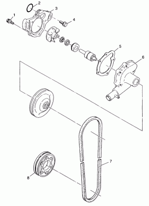 WATER PUMP - 099SU4BS (4948324832c010)