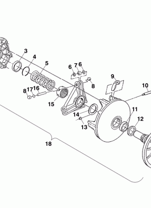 DRIVE CLUTCH - 099SX4CS (4948444844b013)