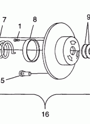 DRIVEN CLUTCH - 099ED6AS (4948404840b014)