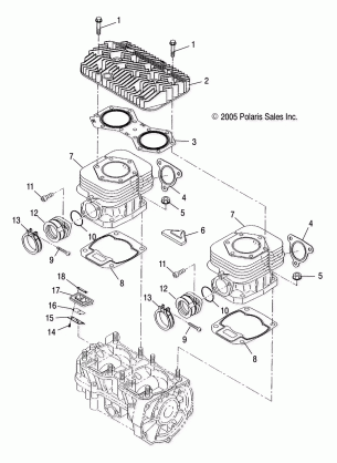 ENGINE CYLINDER - S16CB5BSA / BSL / BEL (4997239723C11)